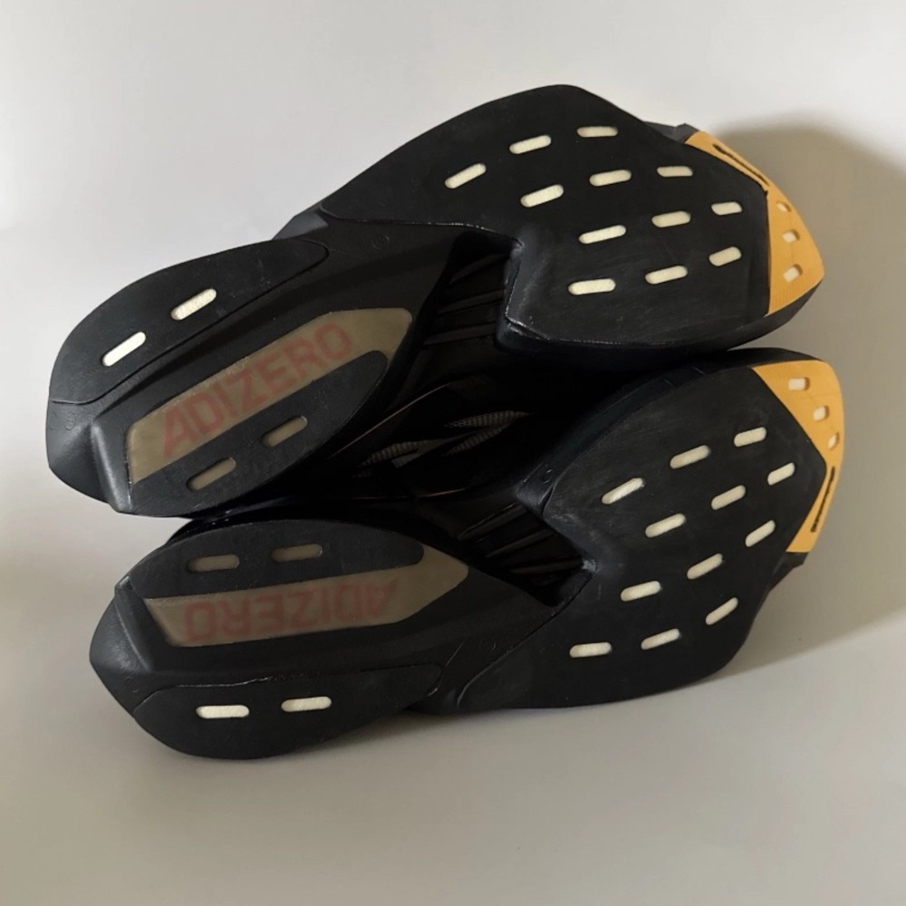 adidas Adizero Adios Pro 3 M Core Black Zero Metallic Men Running IG6439 Size 10 - Picture 8 of 9